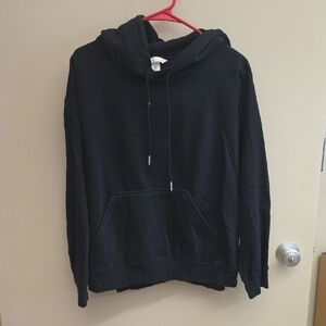 H&M Black Women's Hooded Pullover Sweatshirt
